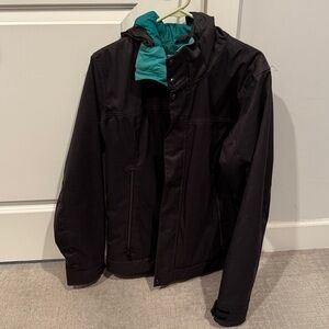 Burton Womens Snowboarding Jacket Size Xl Gray Hooded The White Collection